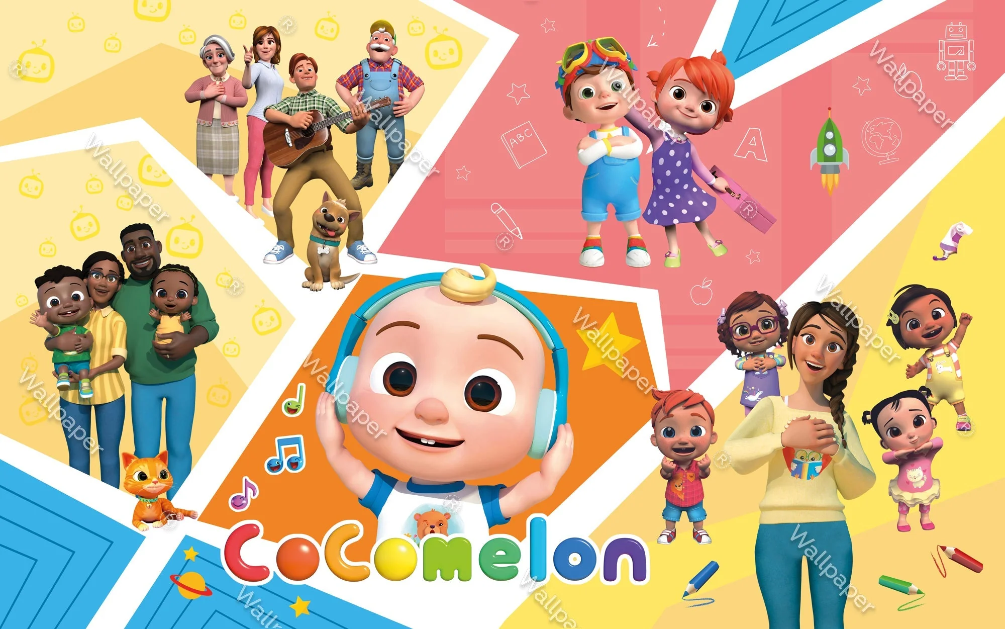 Cocomelon Wallpaper Murals: Kids Room
