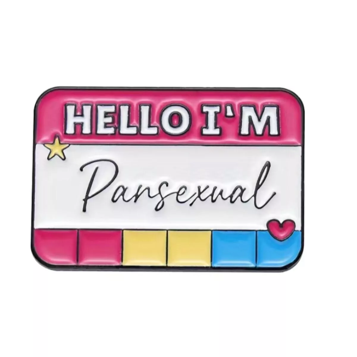 Pansexual Pride Flag Enamel Pin Gay
