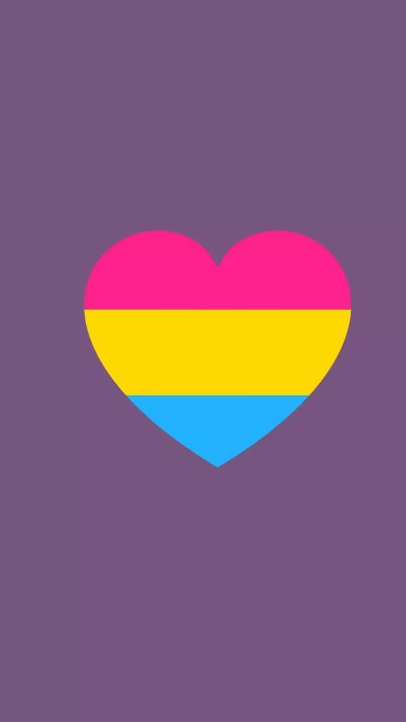Pansexual Love, heart, pride, HD phone