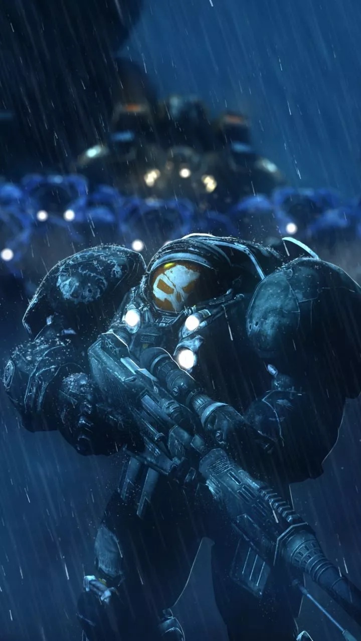 StarCraft: Remastered, soldiers, rain
