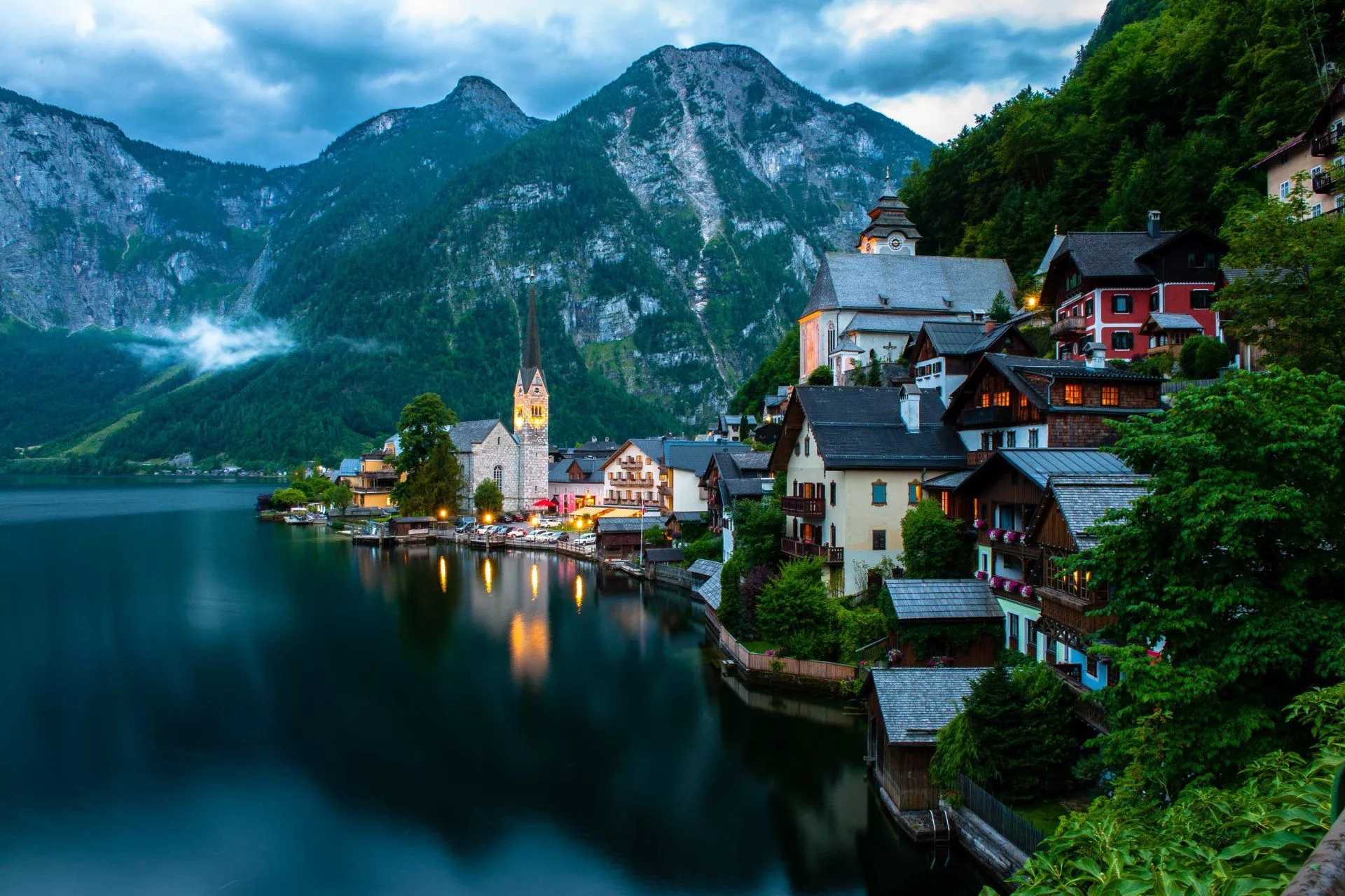 A Serene Austrian Village HD Wallpaper
