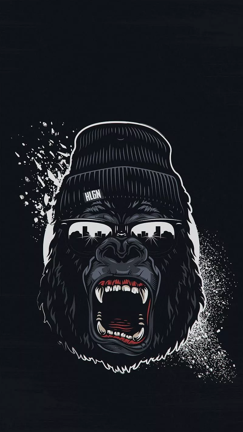 HD funny gorillas wallpaper