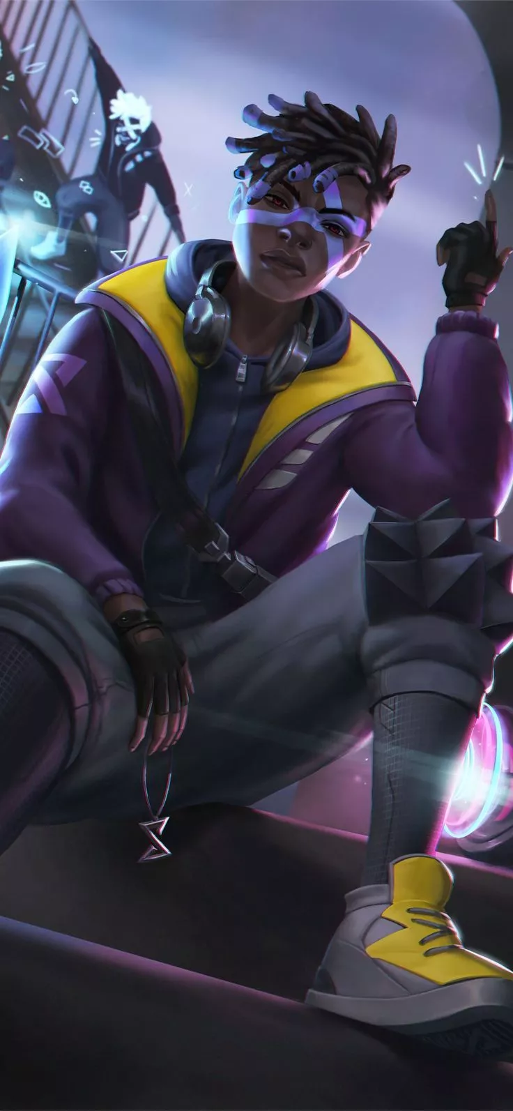 true damage ekko fanart 4k iPhone X
