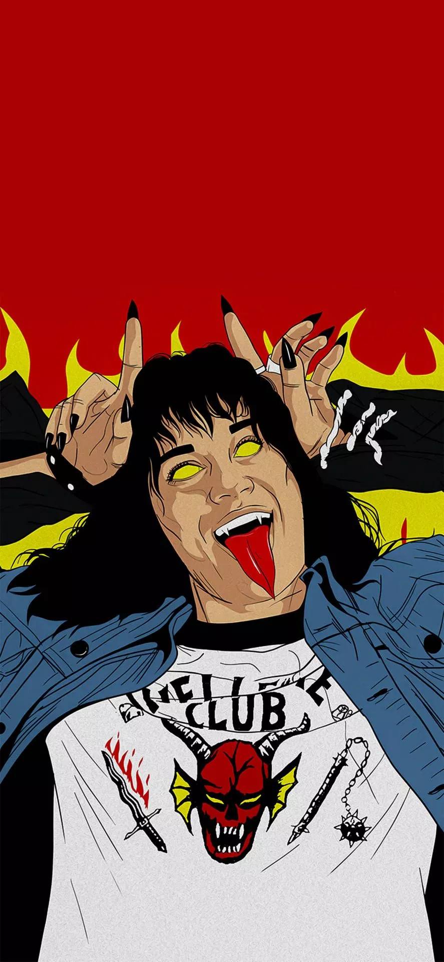 Eddie Munson Pose Stranger Things Phone