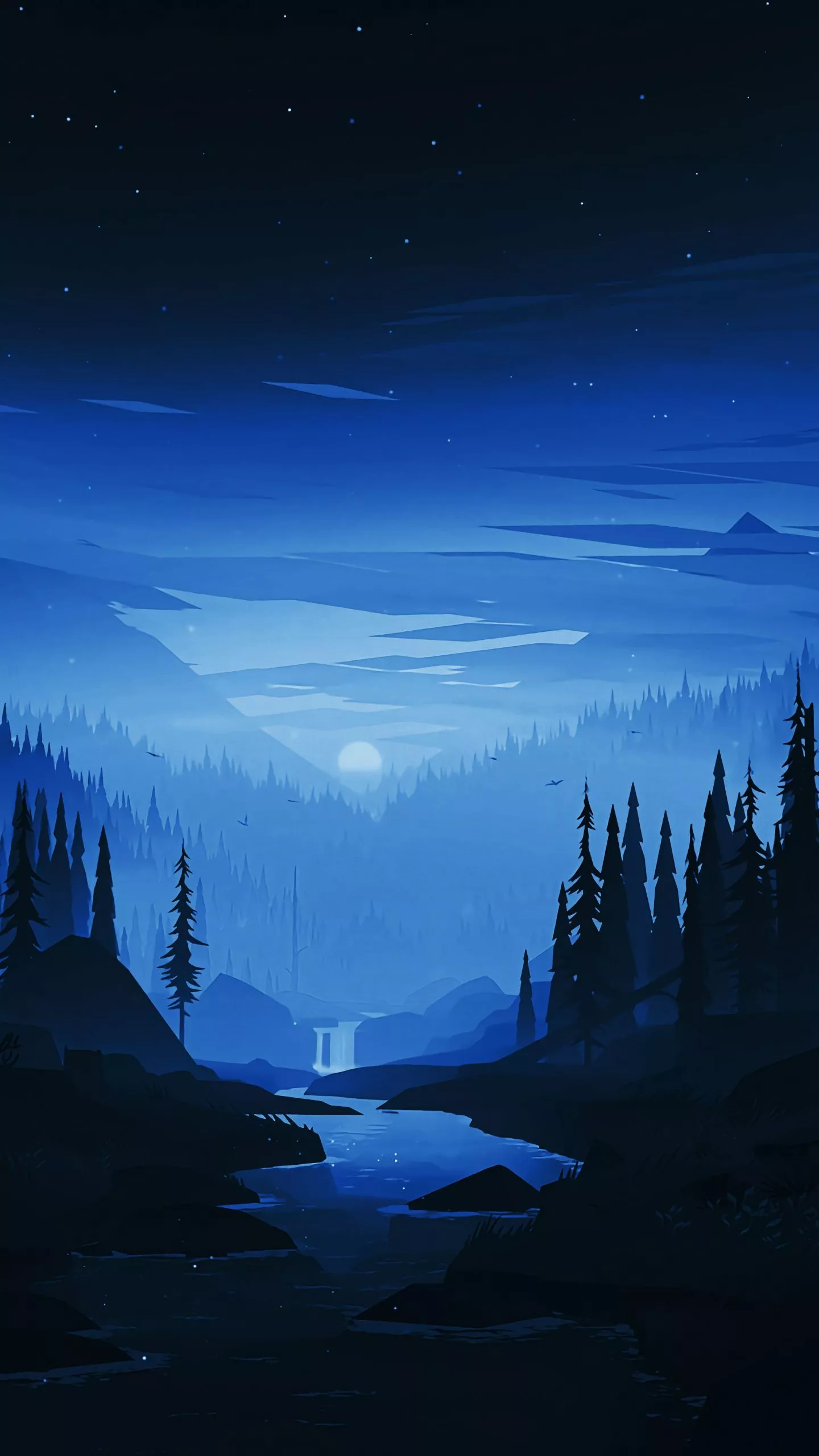 Download wallpaper 1440x2560 dark night