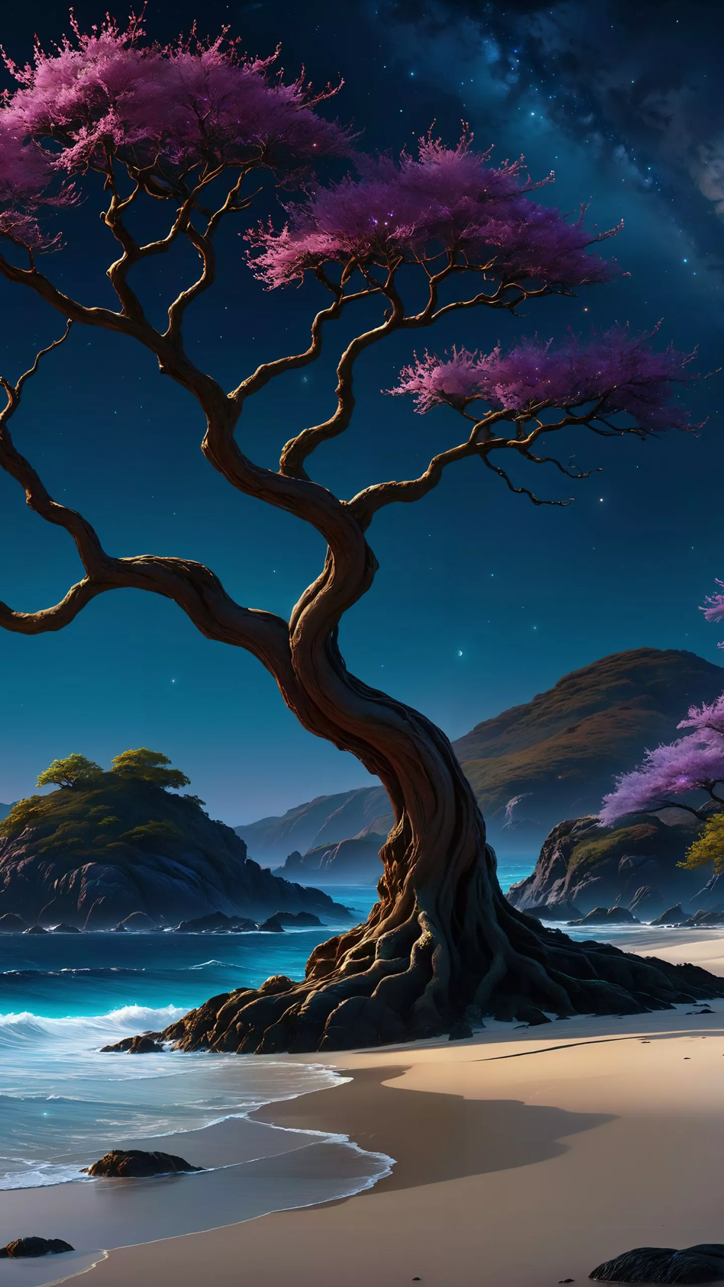 Resolution Pink Tree 4K
