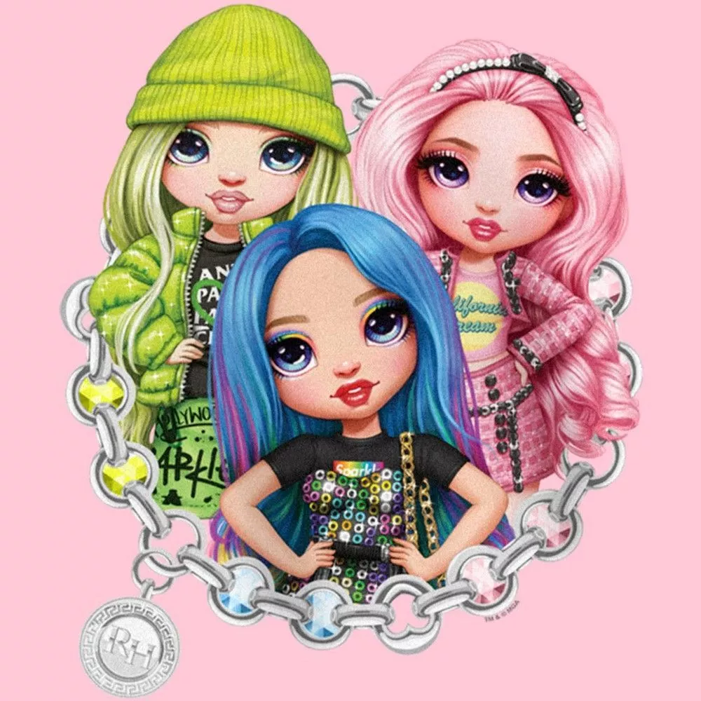 Chain Circle Characters T Shirt