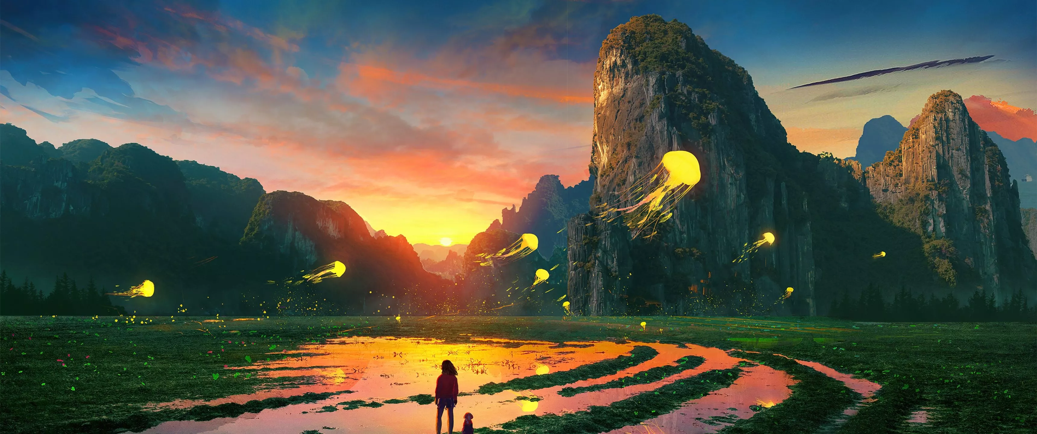 UltraWide Monitor QHD Wallpaper