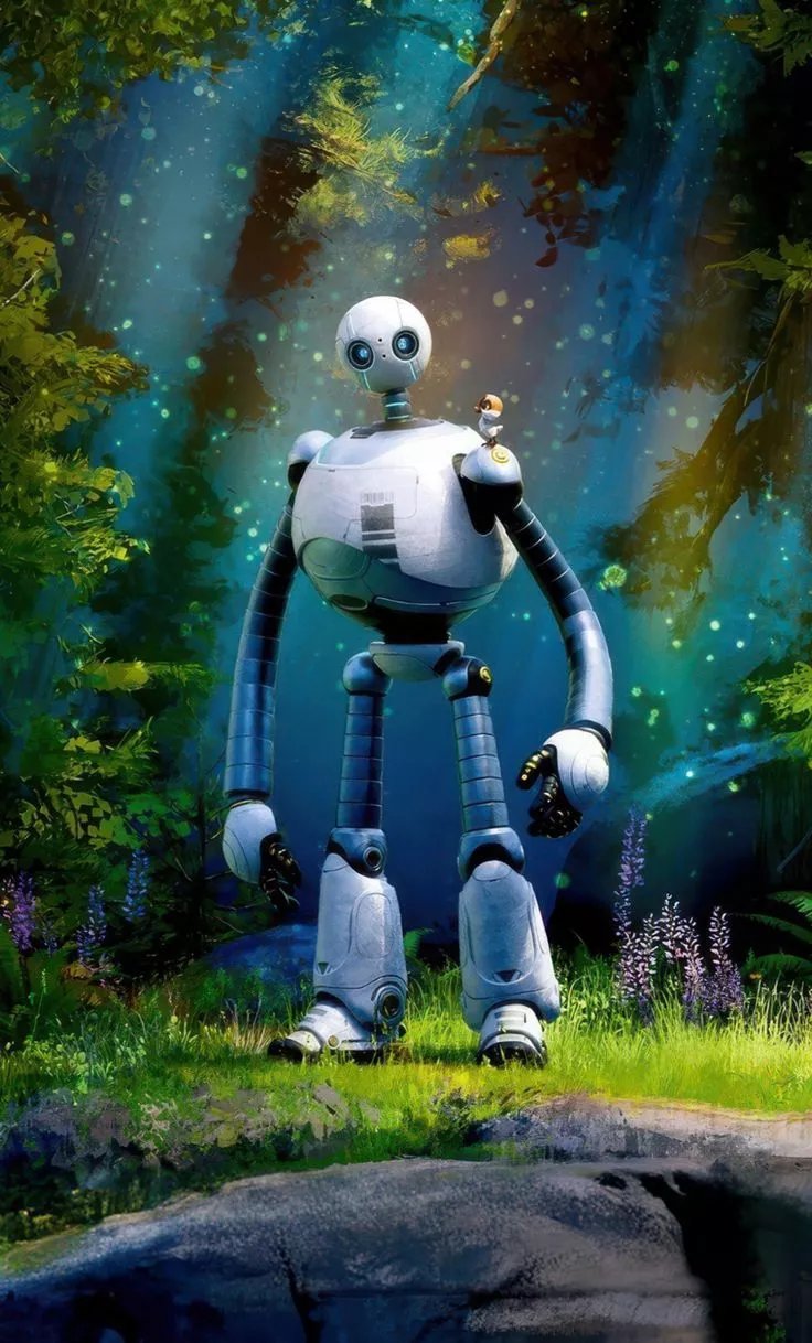 The wild robot, lone robot, movie