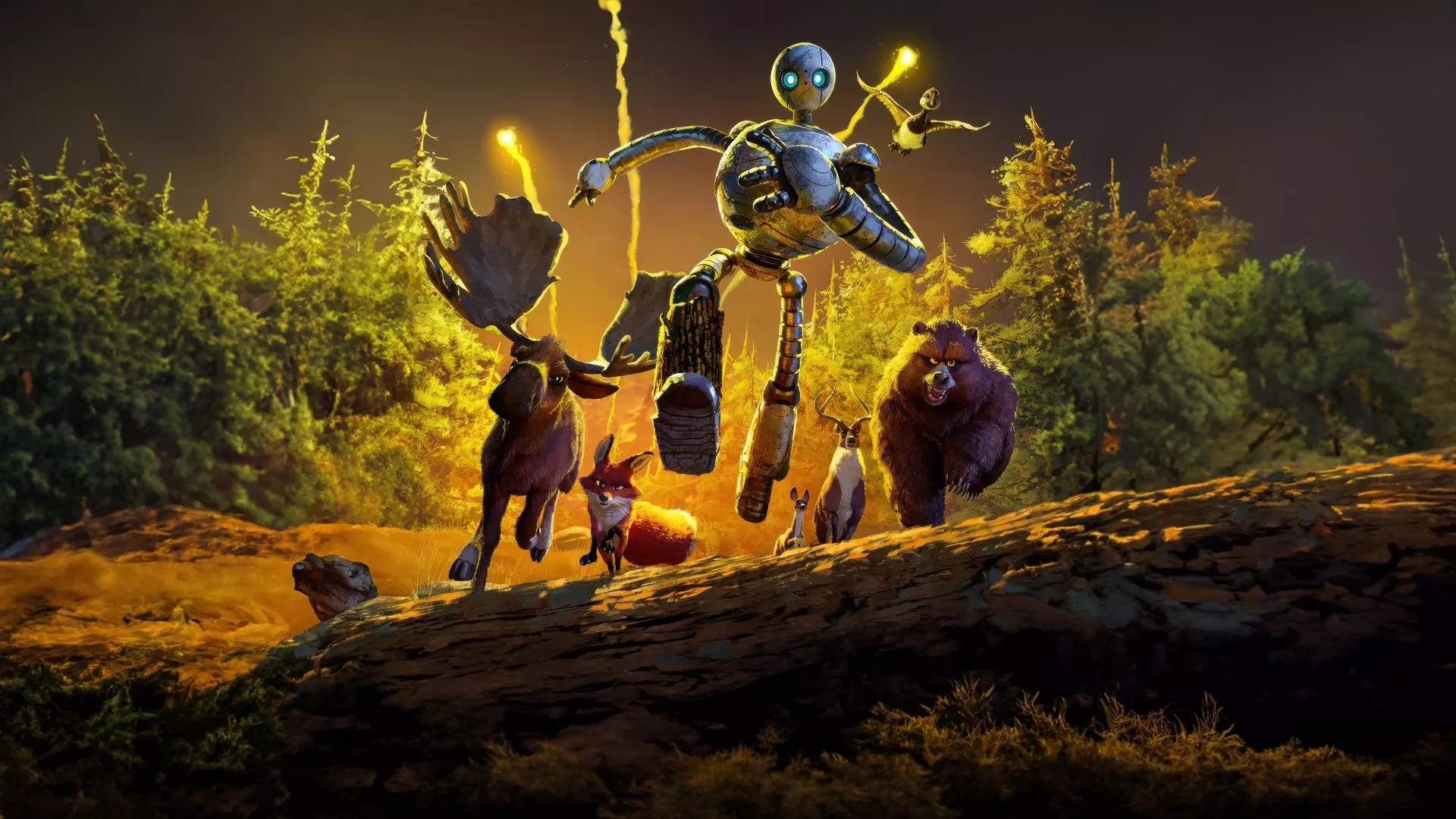 The Wild Robot Wallpaper 4K, Banner