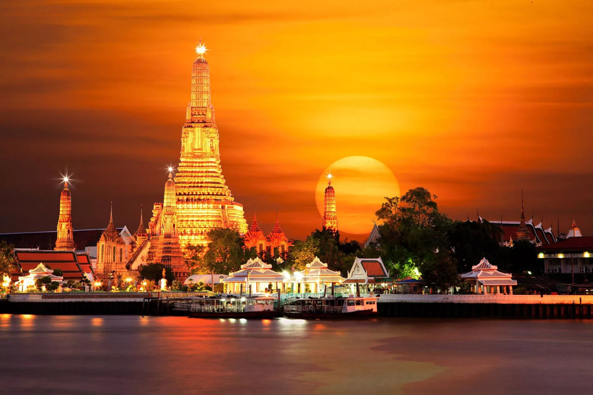 Bangkok Chao Pharaya Sunset Photography