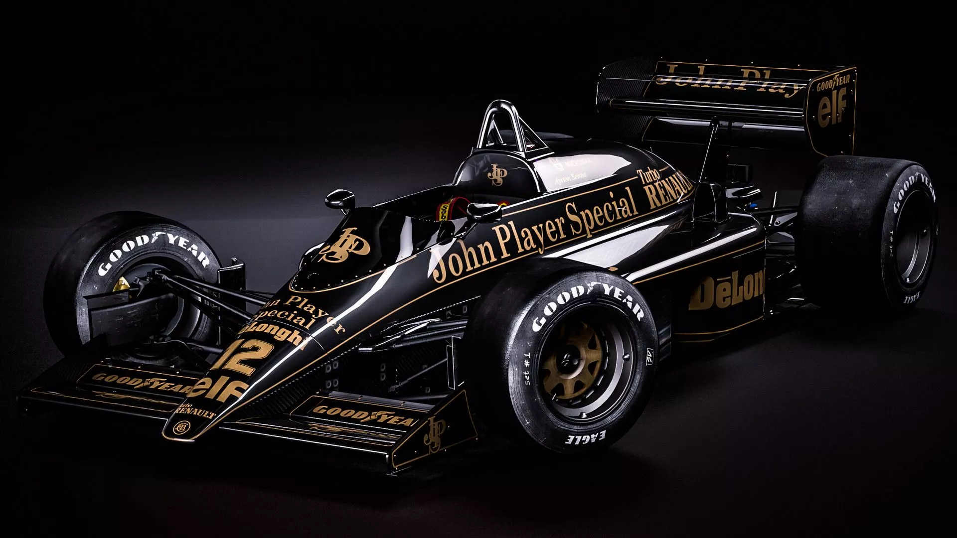 rendering, Ayrton Senna, Lotus 98T