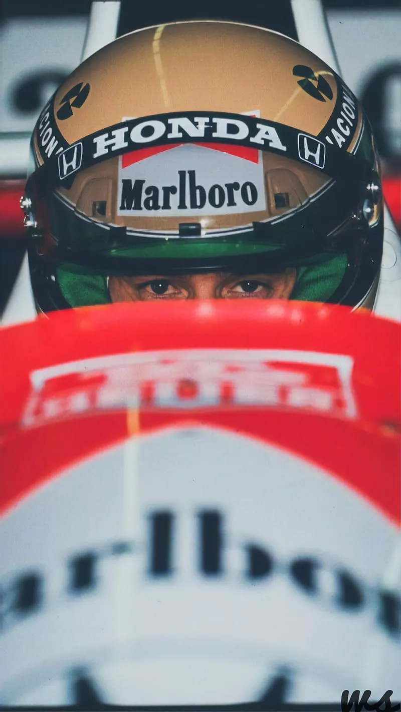 Ayrton Senna, f1, legend, HD phone