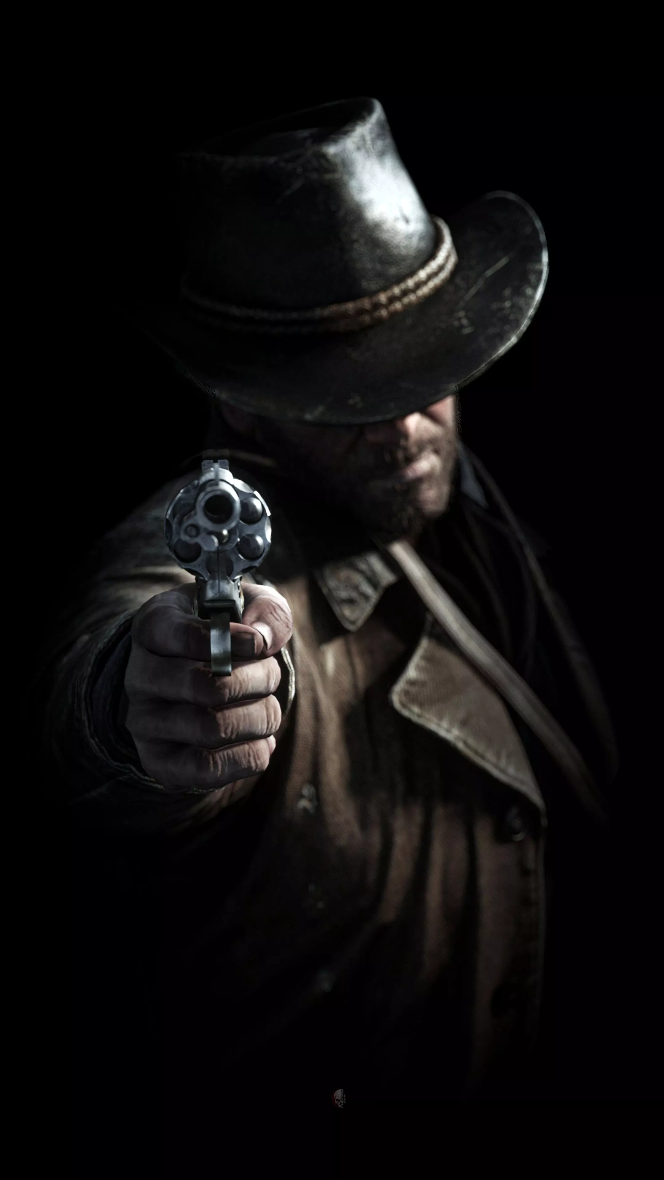 Arthur Morgan Wallpaper 4K, Black