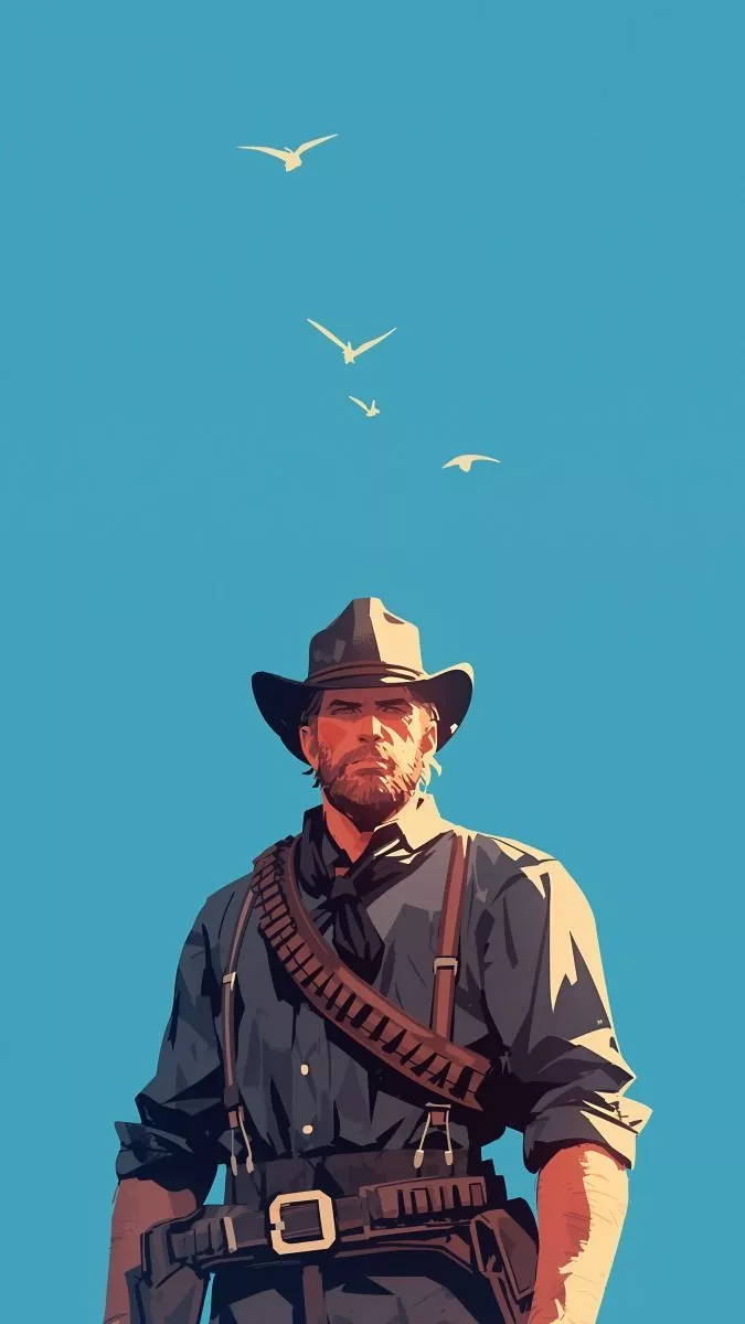 Arthur Morgan phone wallpaper