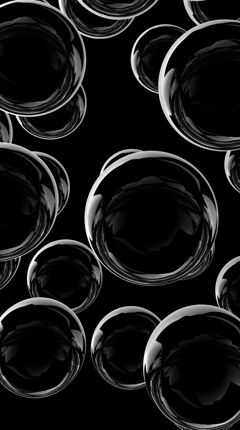 Black and White Bubbles