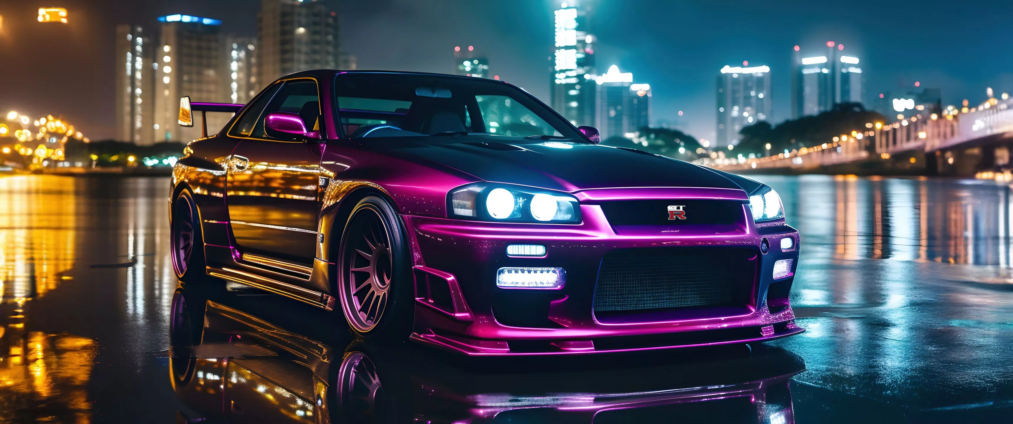 Nissan Skyline GT R R34 Wallpaper 4K