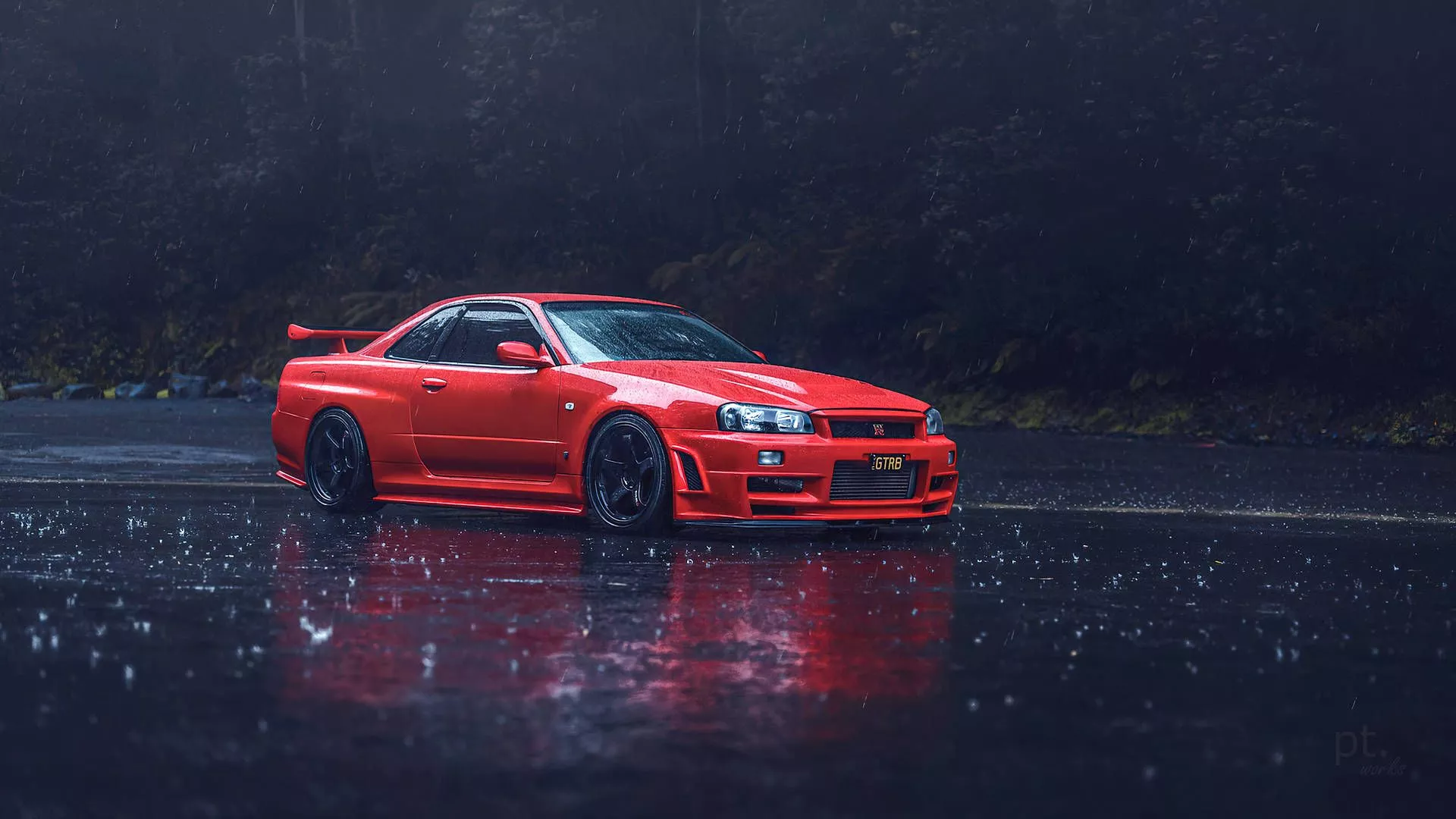 Nissan Skyline Gtr R34 Rainy Setting