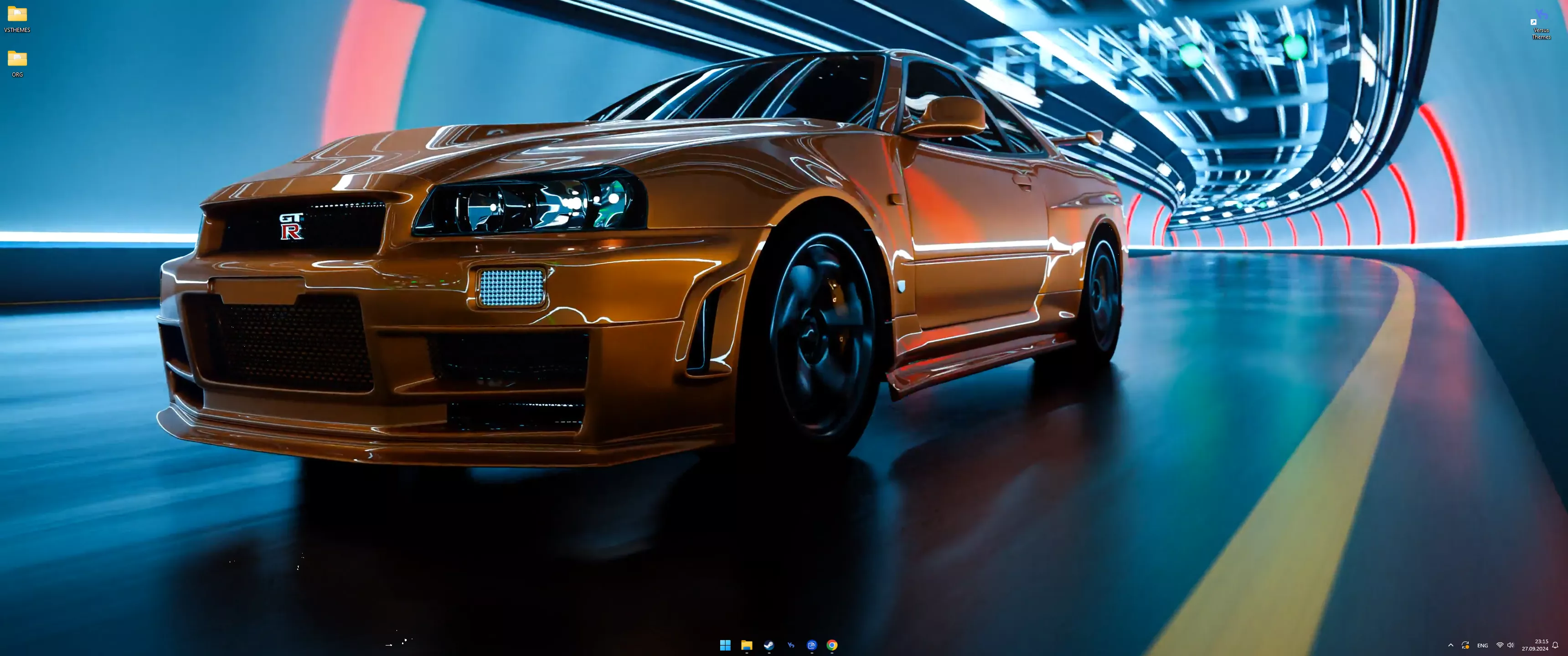 Live wallpaper Orange Skyline R34