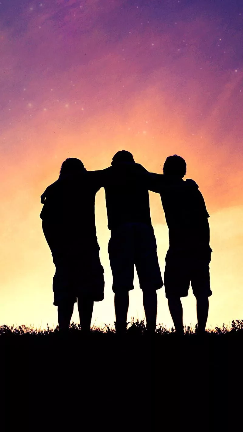 Friendship, bestie, friends, HD phone