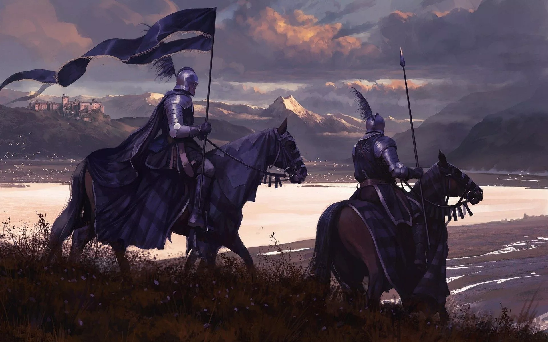 Epic Fantasy Knights HD Wallpaper