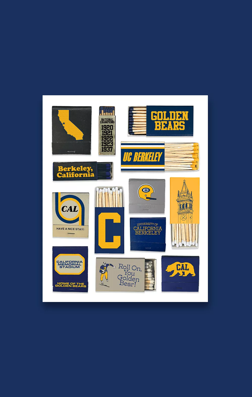 UC Berkeley Vintage Matchbox Collage