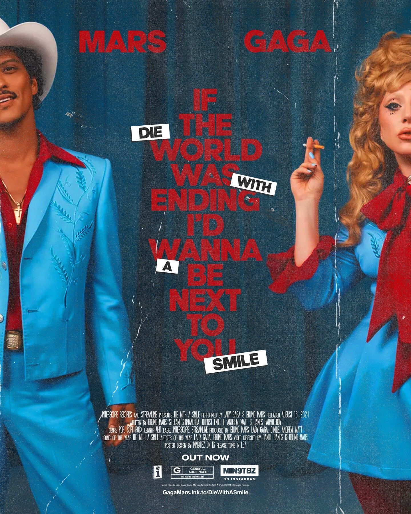 lady gaga & bruno mars poster