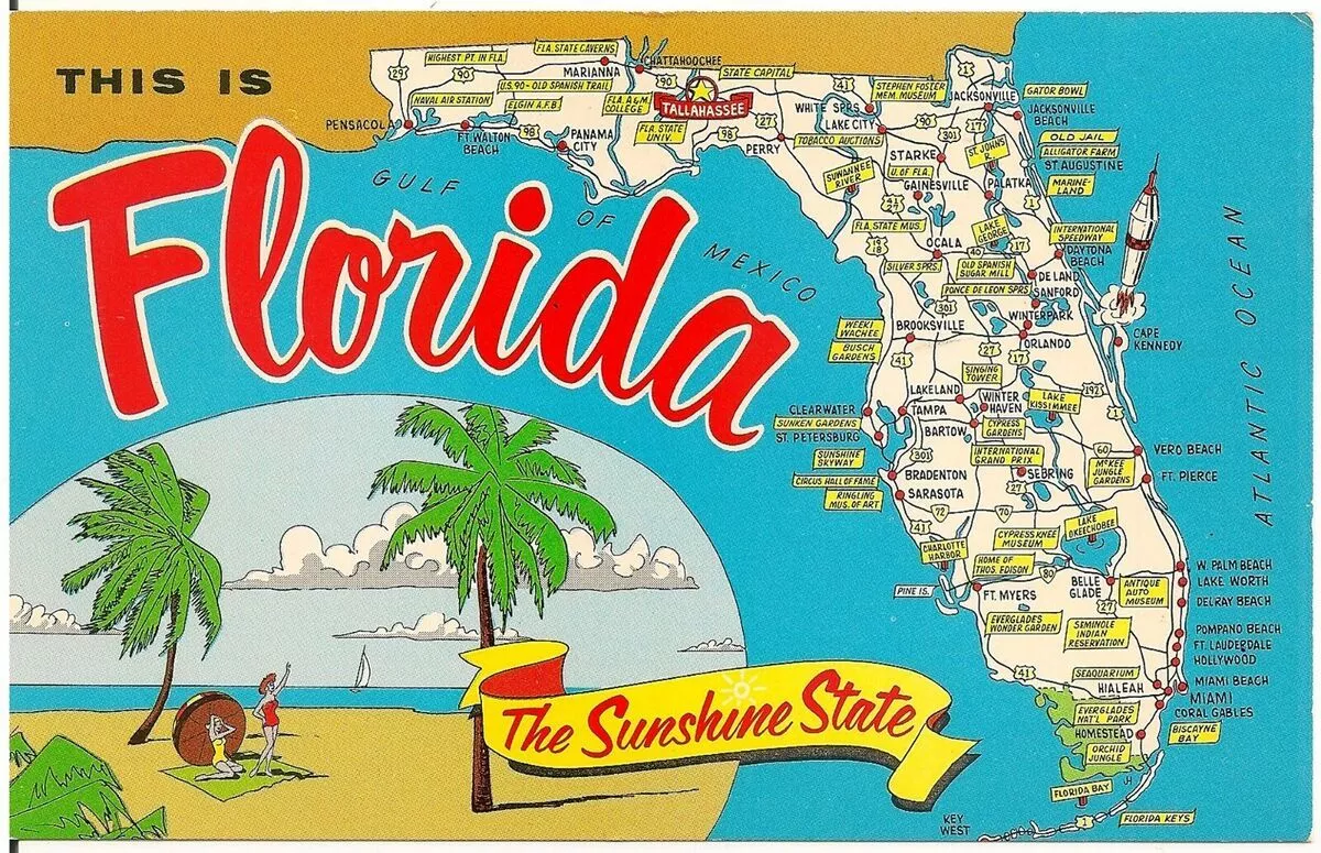 Map Postcard