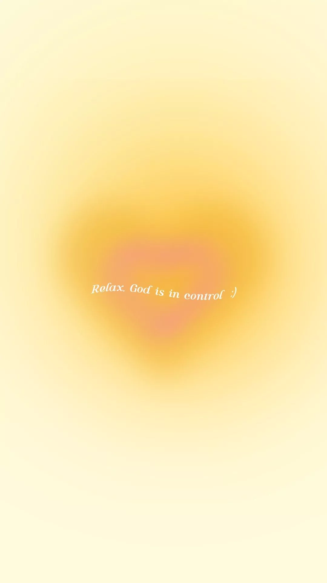 Yellow & Pink Aura Heart, cute