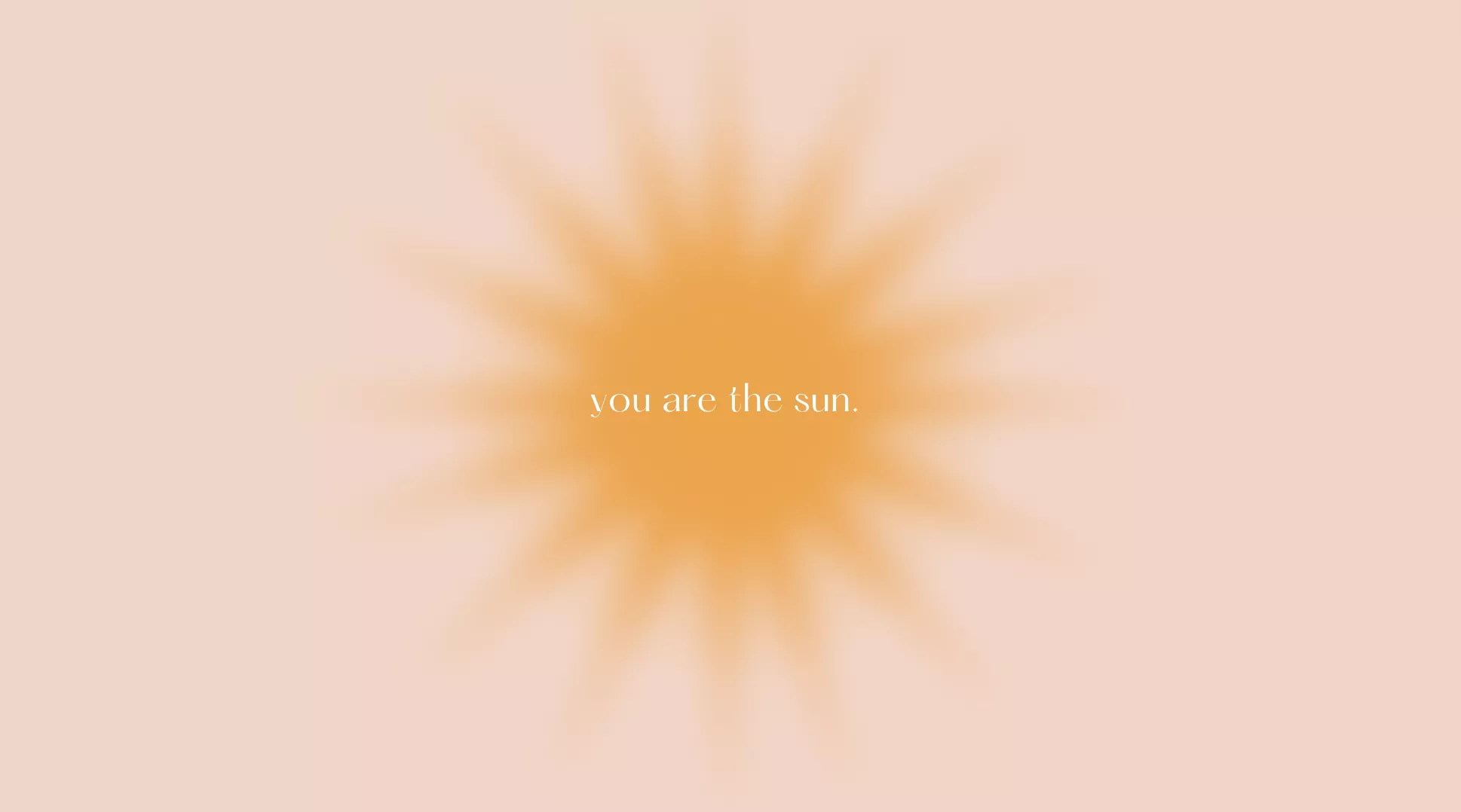 you are the sun aura pink orange good