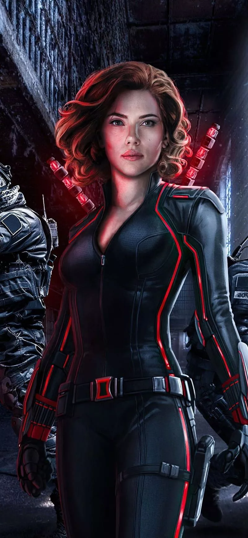 Lockscreen. Black widow marvel