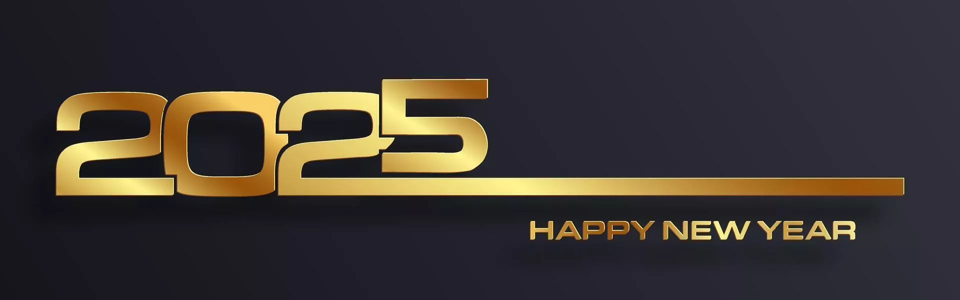 Happy New Year 2025, festive pattern