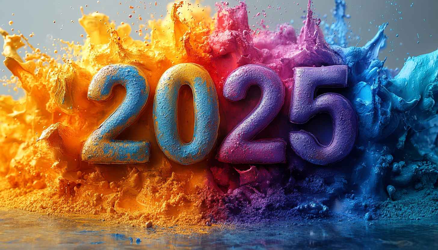 new year background 2025