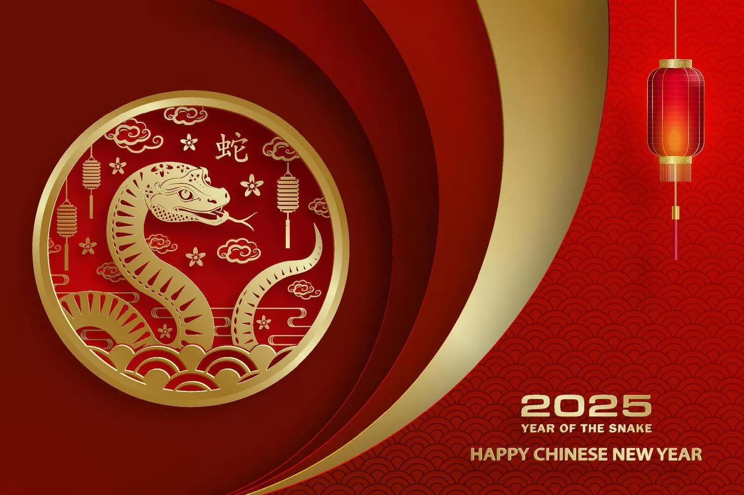 Happy Chinese new year 2025 Zodiac sign