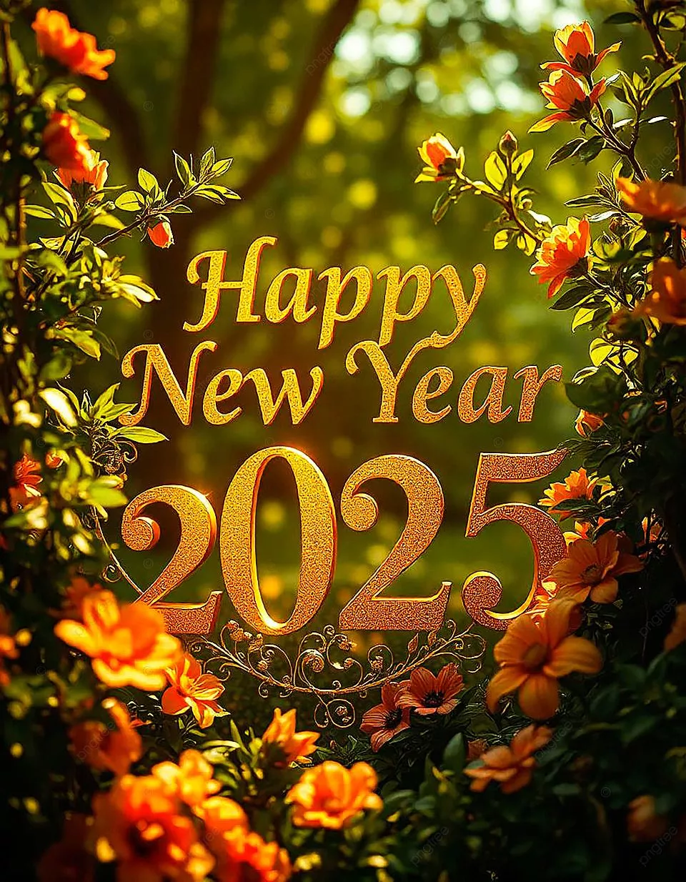 Happy New Year 2025 Background
