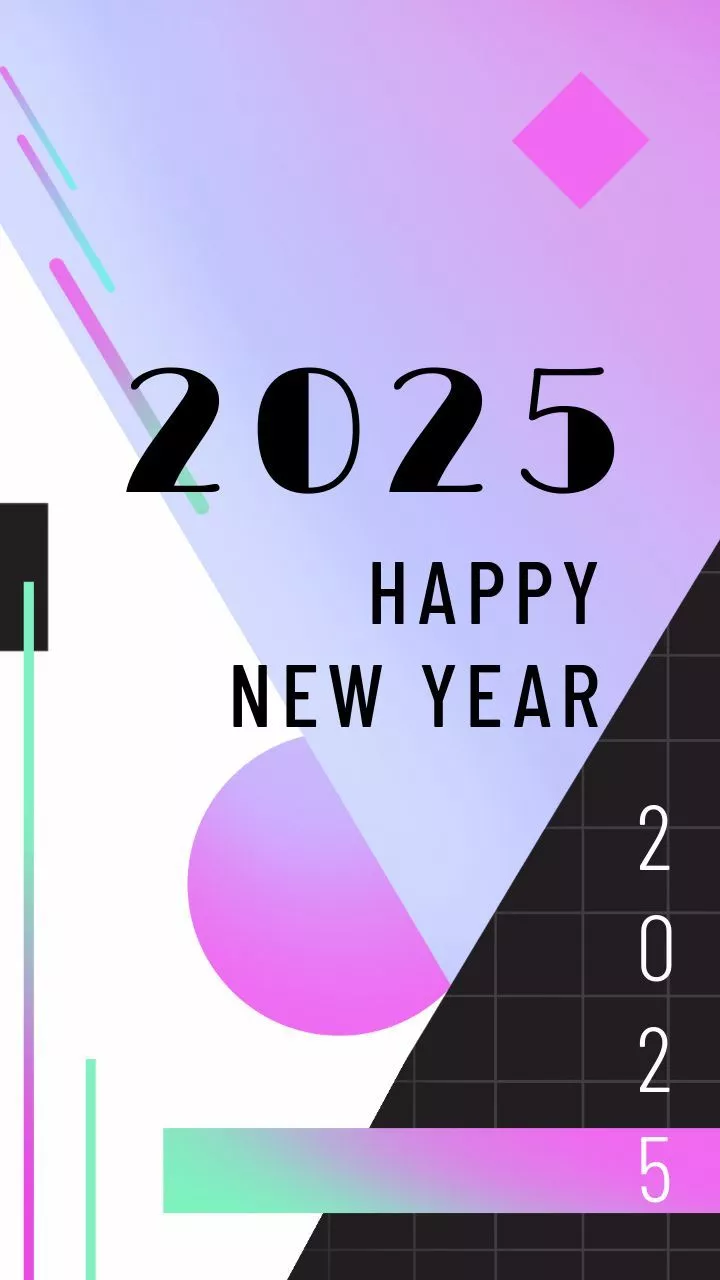 Modern 2025 New Year Eve Background AI