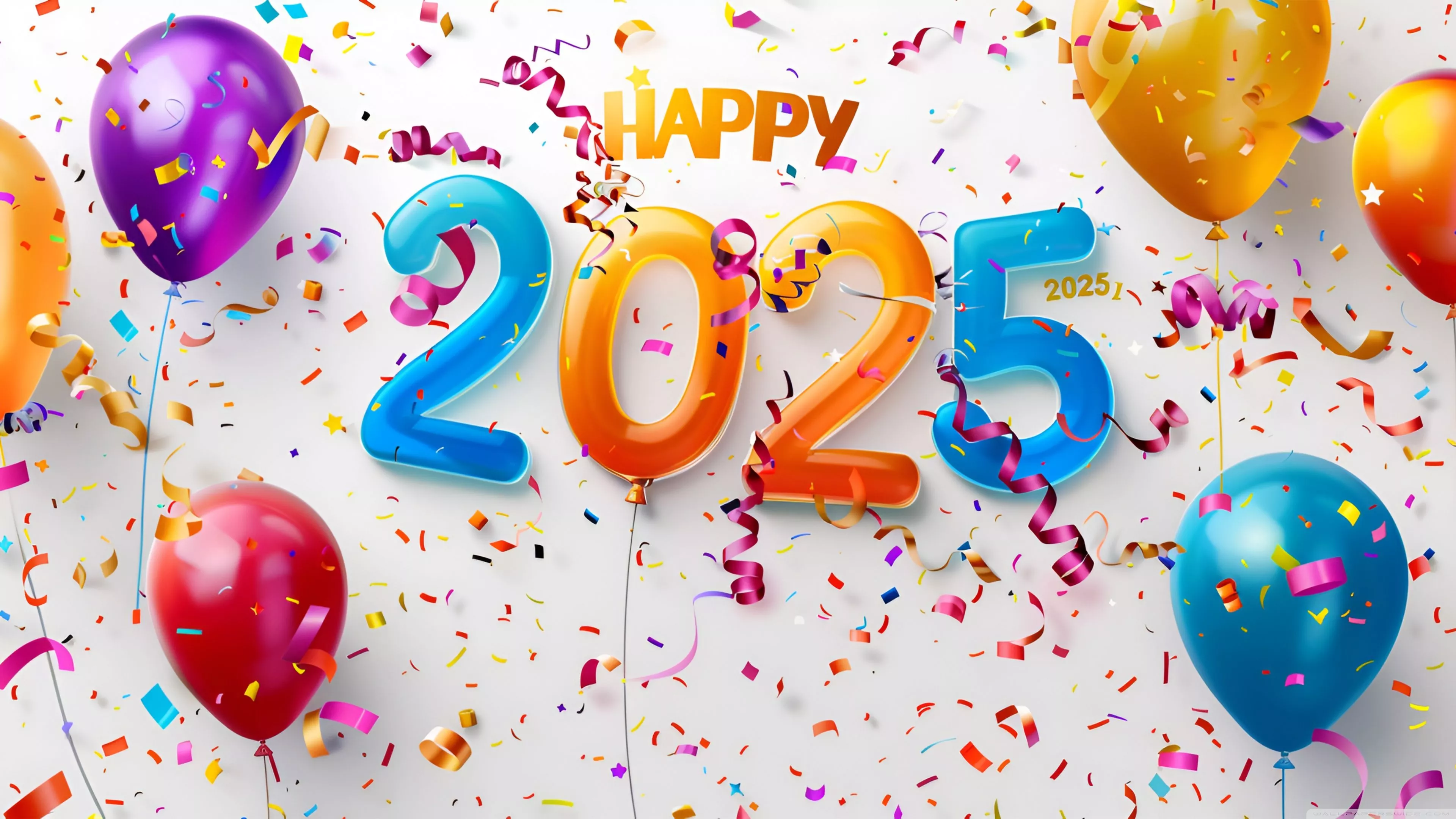 Happy 2025 Party Ultra HD Wallpaper