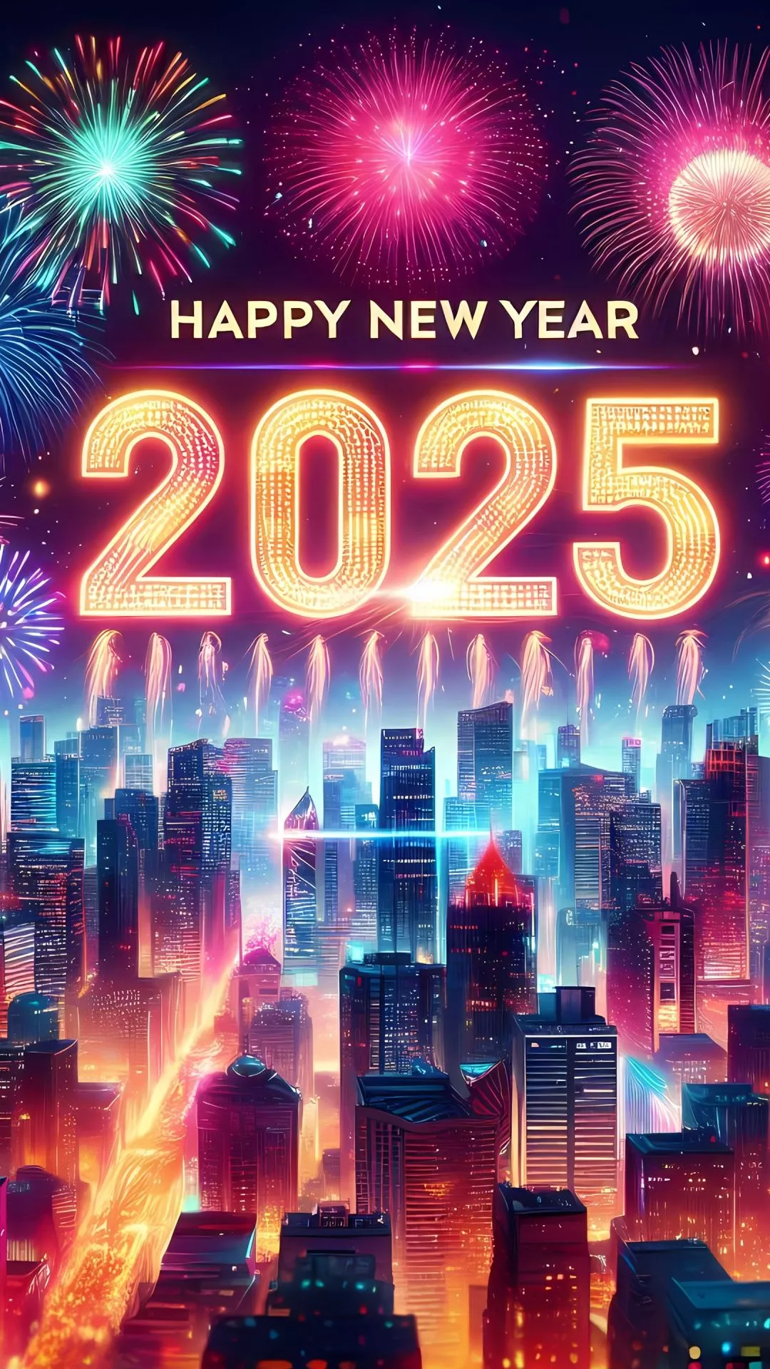 2025 Wallpaper 4K, New Year celebrations