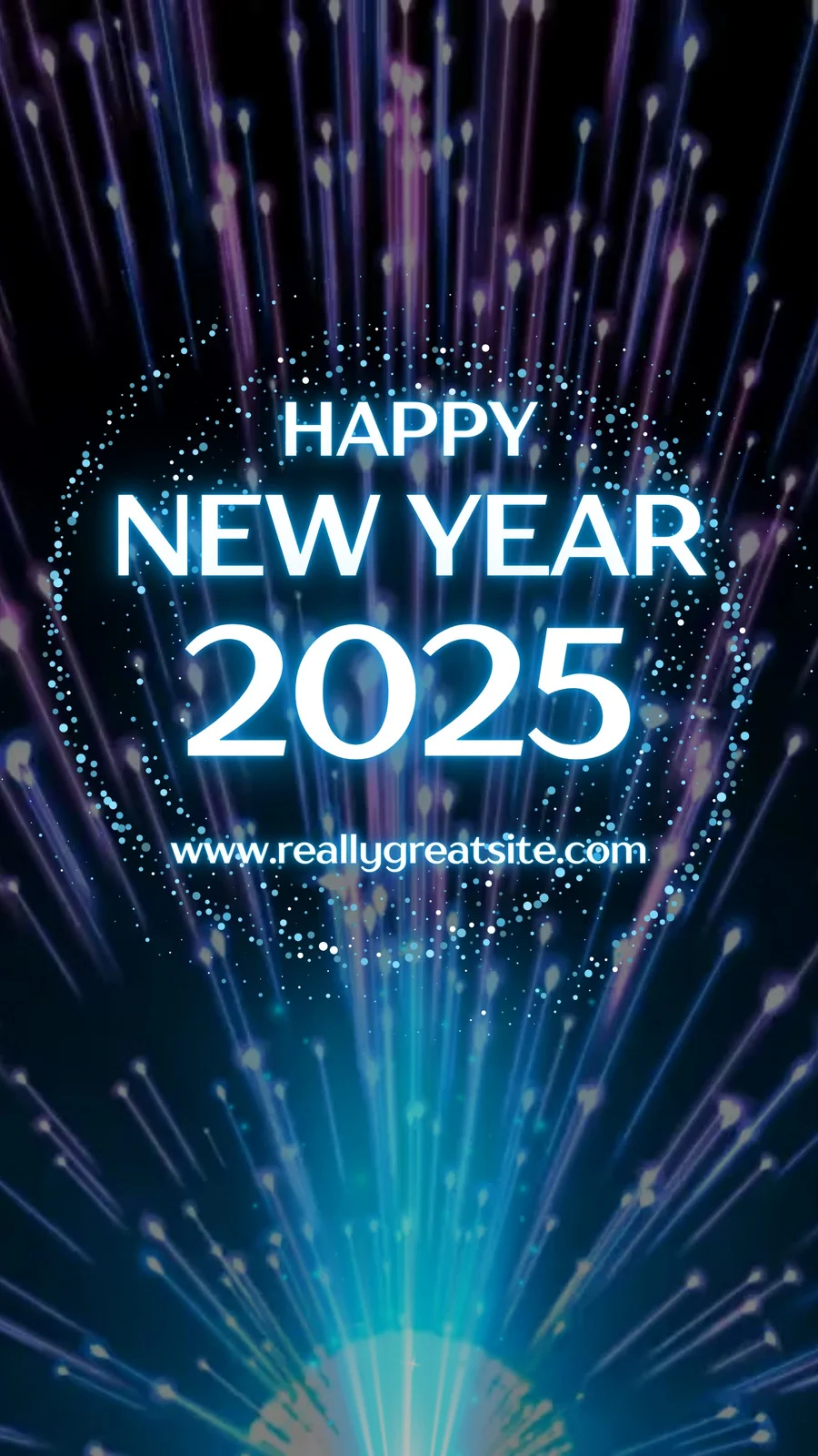 customizable New Year video