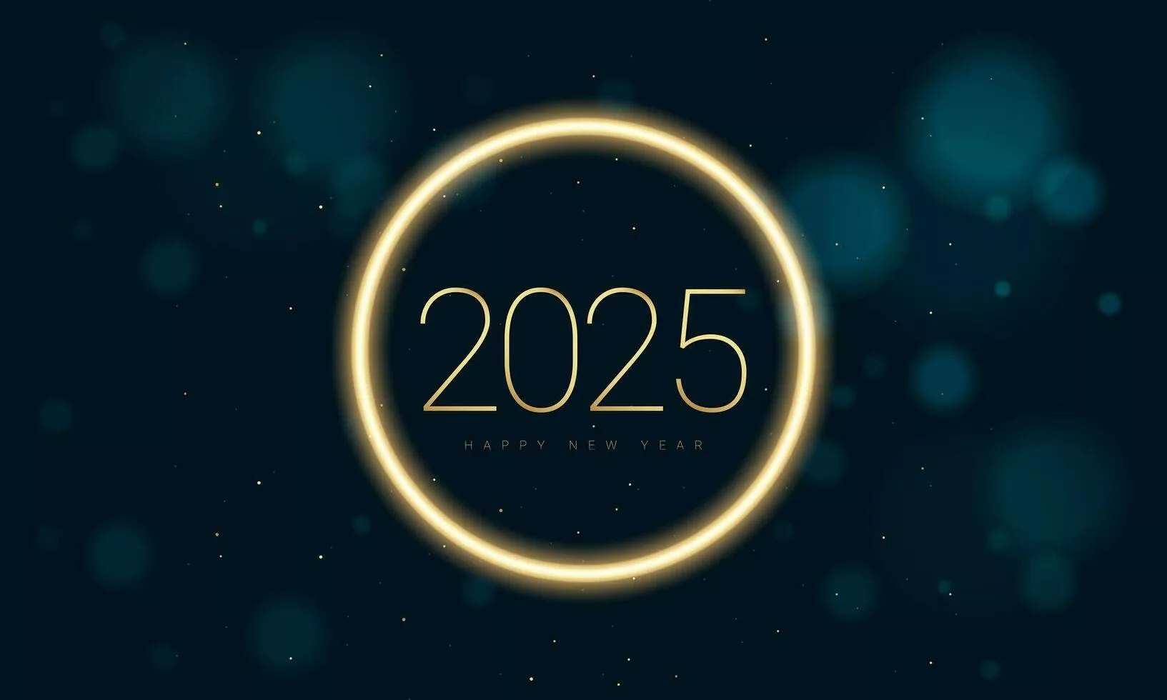 2025 Happy New Year Background Design