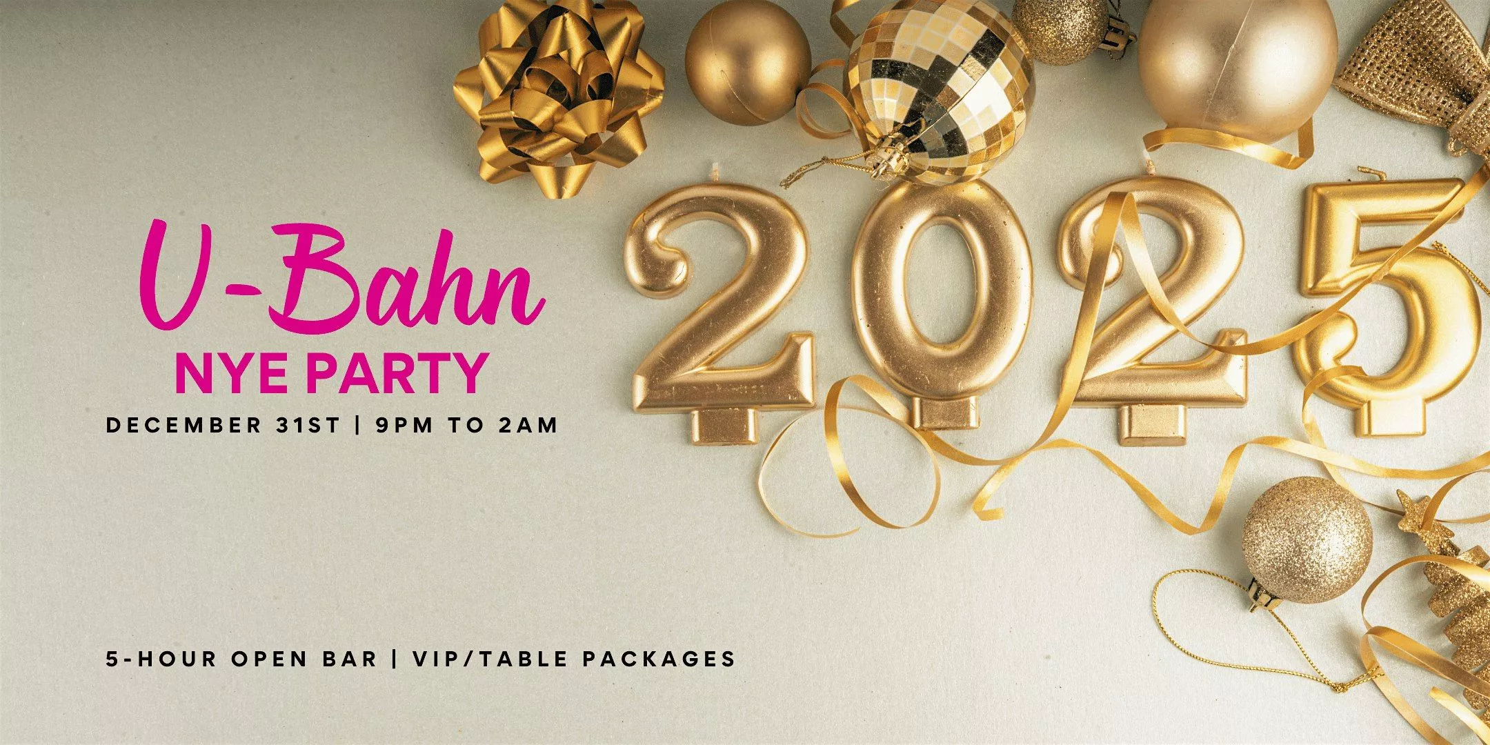 U Bahn NYE Party 2025, U Bahn