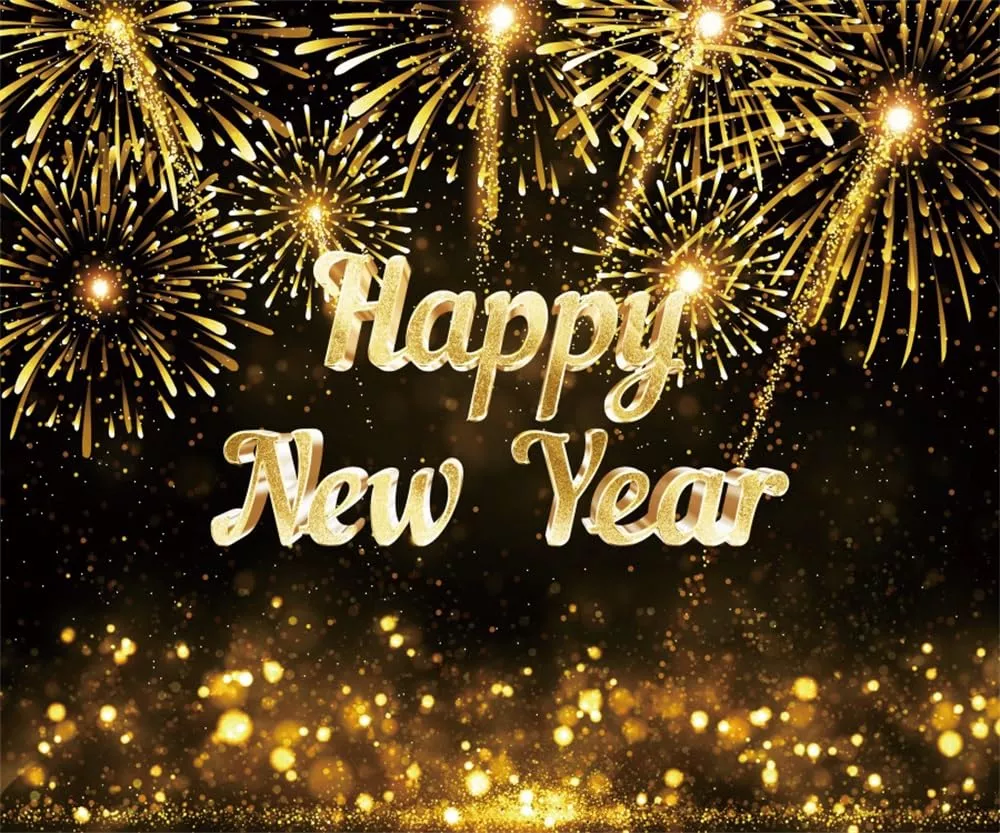 OFILA Happy New Year Backdrop 10x8ft