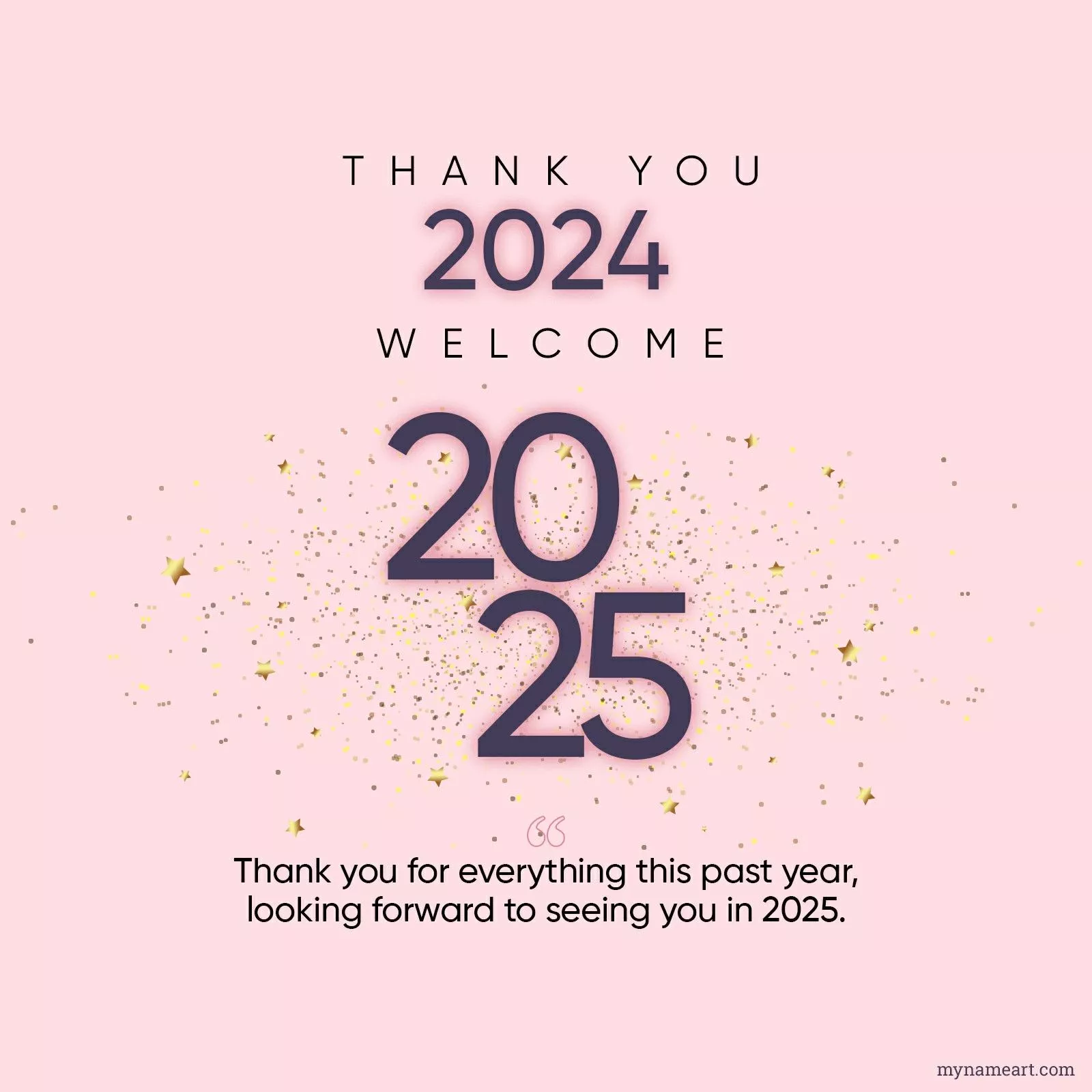 Thank You 2024 Welcome 2025 Image