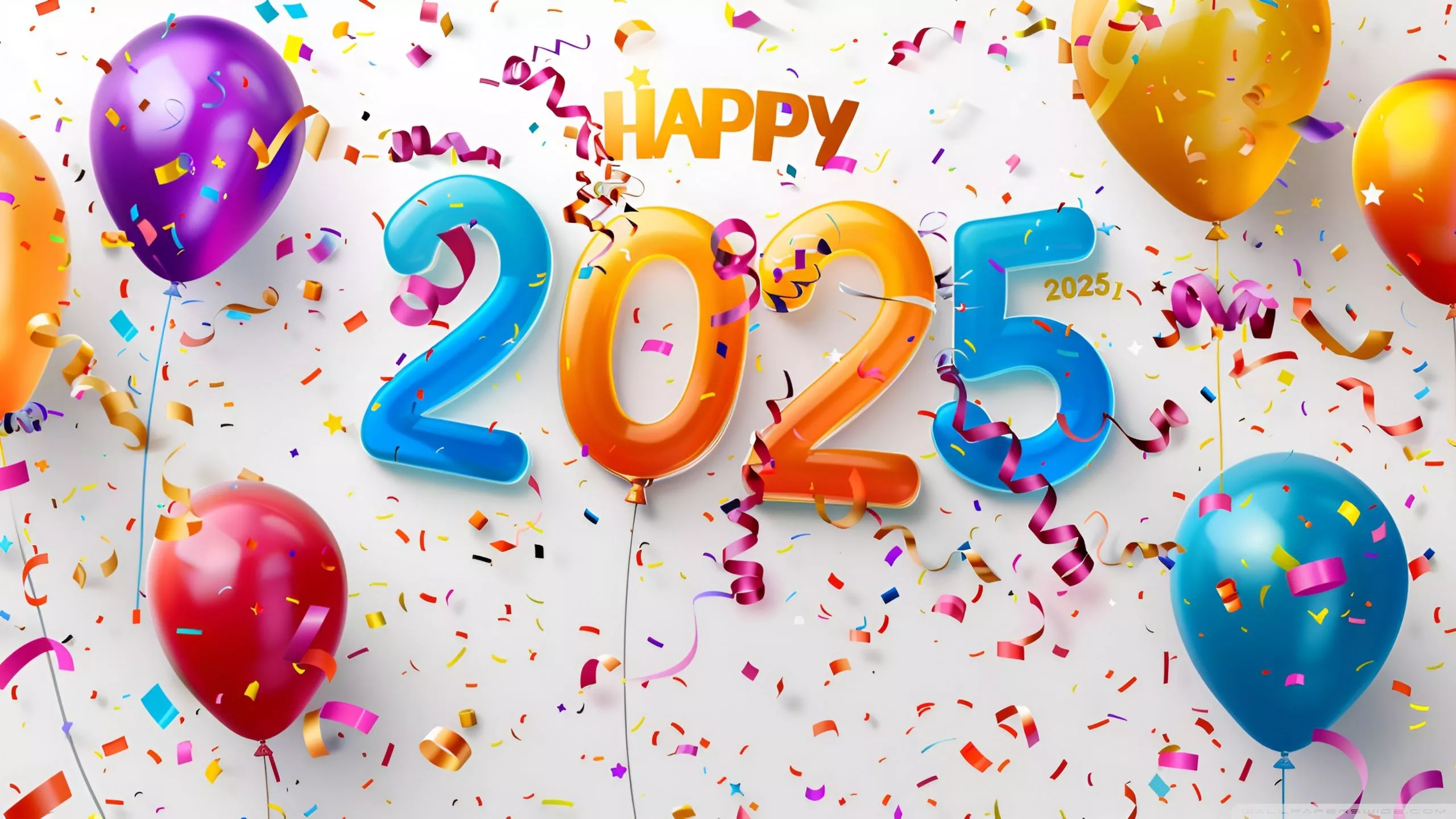 Happy 2025 Party Ultra HD Wallpaper