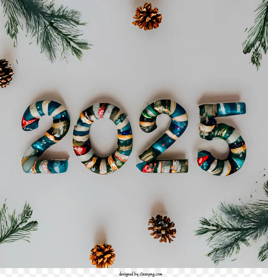 Festive 2025 New Year Decoration