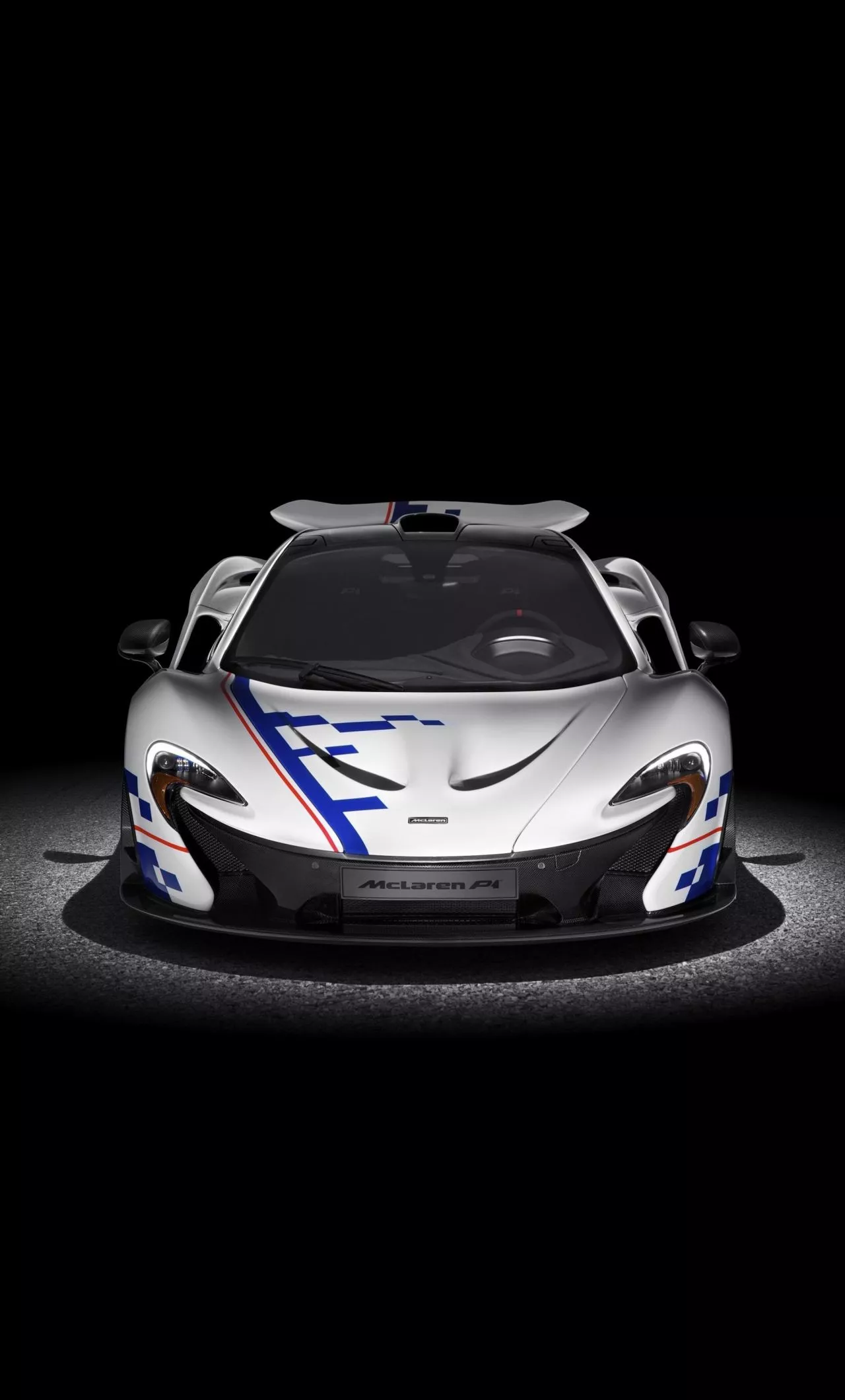 wallpaper 1280x2120 white mclaren p1