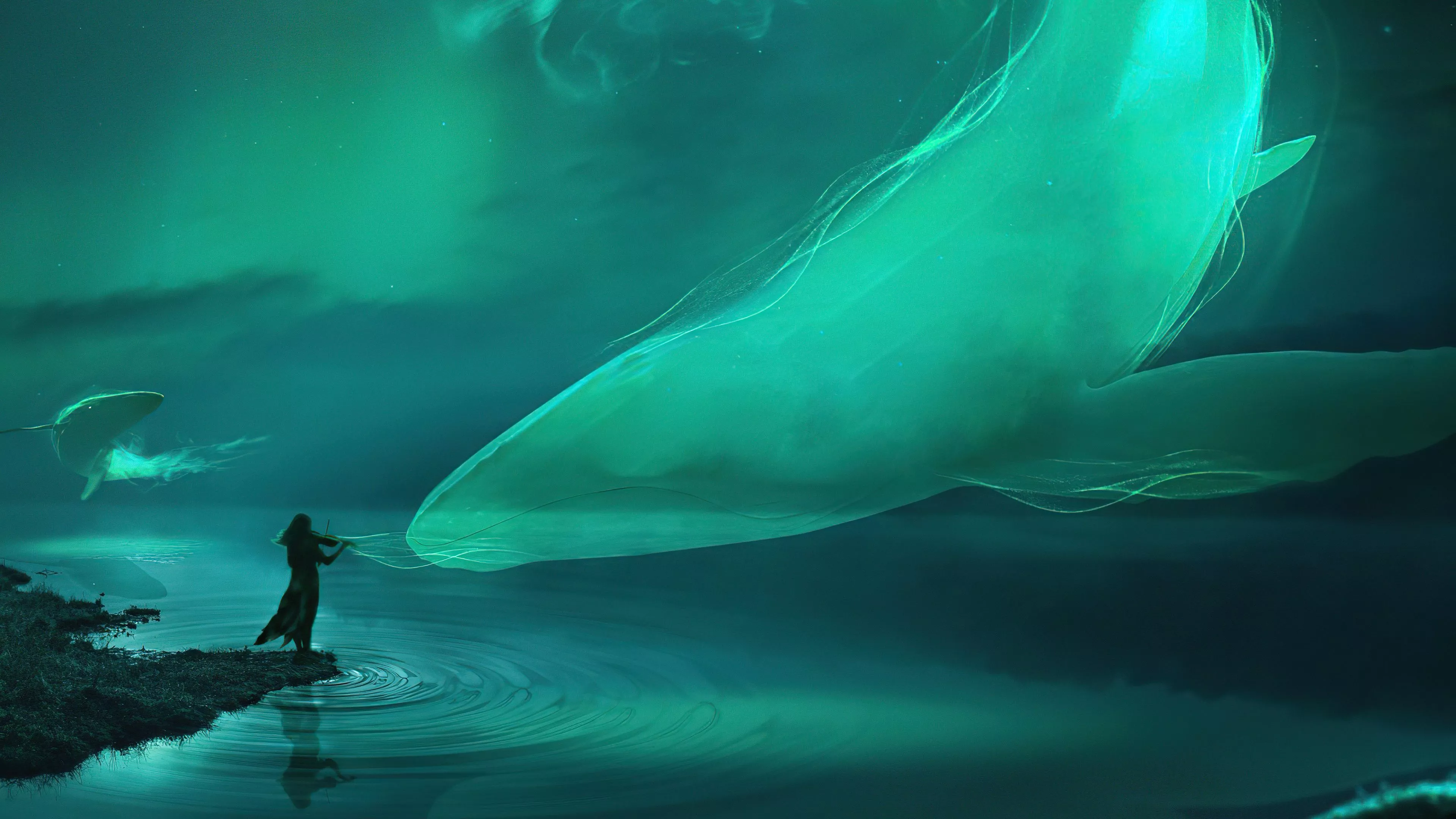 Download Spirit Fantasy Whale 4k Ultra
