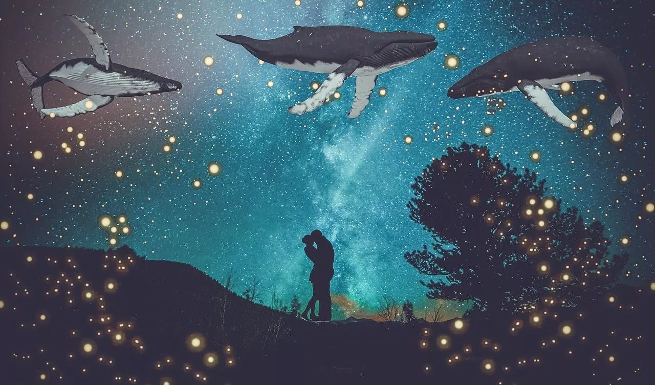 Download Fantasy, Whales, Pair. Royalty
