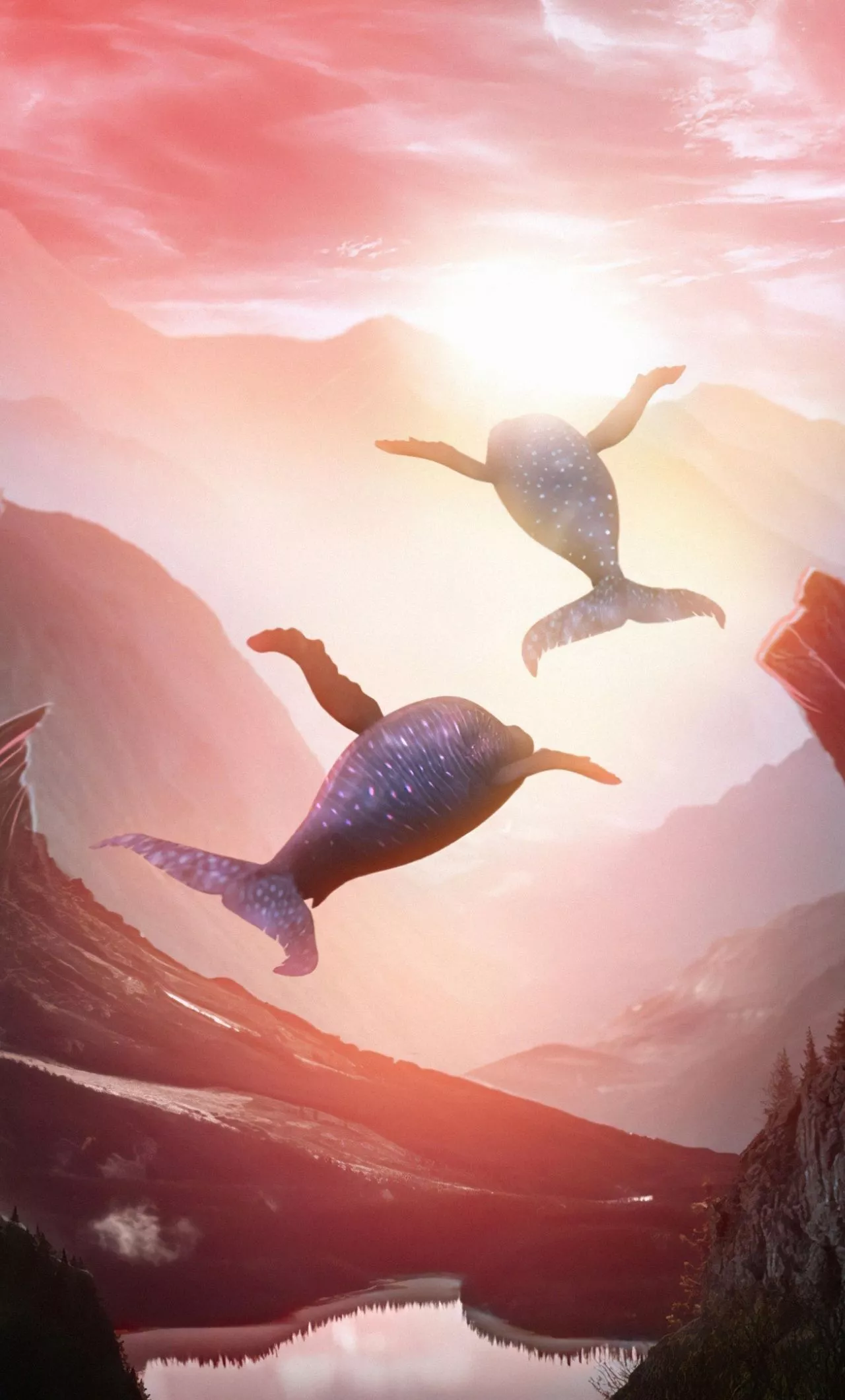 Download wallpaper 1280x2120 flying