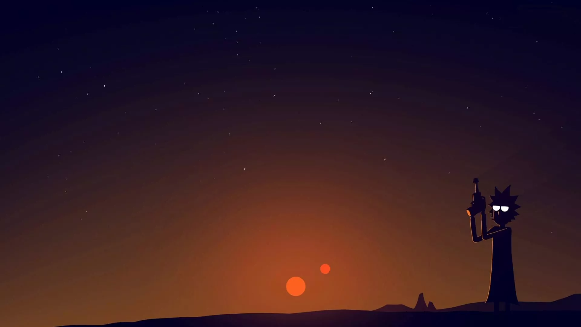 Rick and Morty on a Starry Night Live